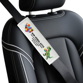 Autism Belt Covers, Sensory Friendly Dino & Hand Design for Special Needs People, Autism Support Gift for Family Travel