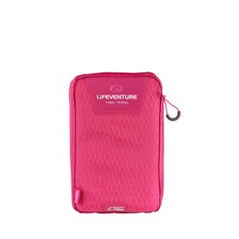 Lifeventure SoftFibre Travel Towel — Compact, Lightweight Quick-Dry Sports & Beach Towel, Sand-Free Design, Extra Large, Pink