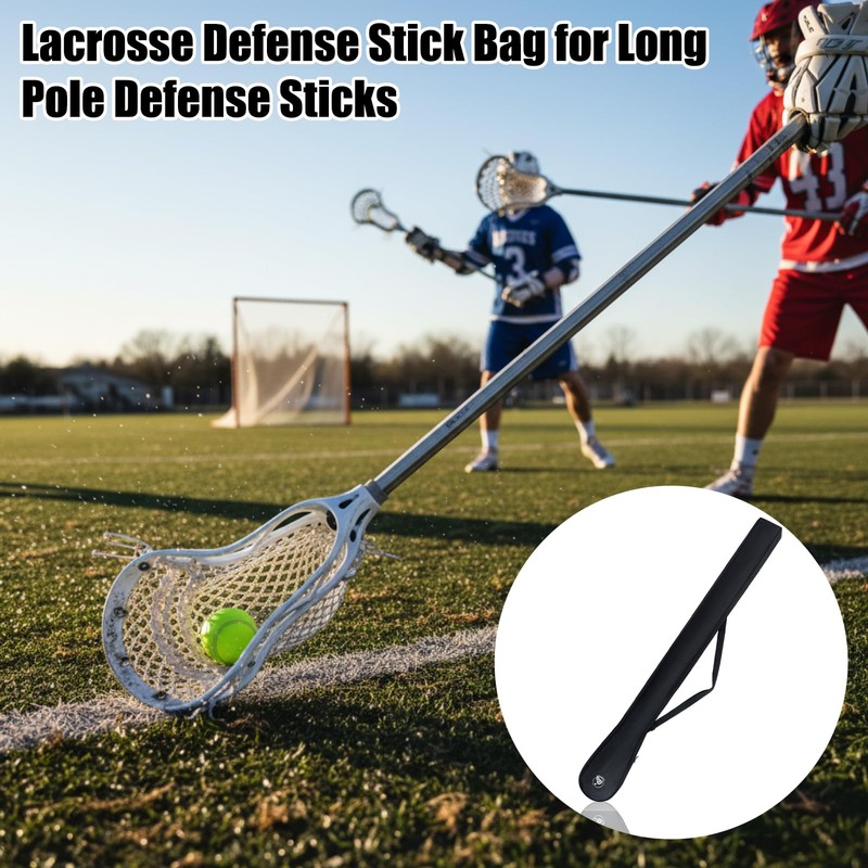 Jenaai Lacrosse Stick Bag 74" Lacrosse Defense Travel Airplane Bag