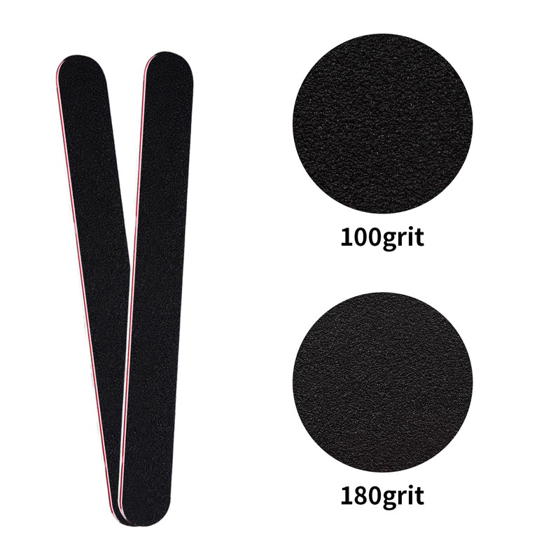 LNAUJS Nail File and Thin Buffer Block, 100/180 Grit, Professional