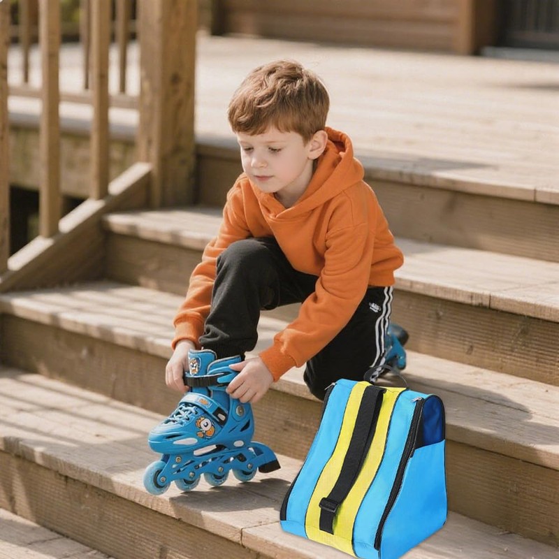 YWKJDDM Roller Skate Bag, Unisex Ice Skate Bag with Adjustable