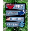 Anime Christmas Ornament - Eat, Sleep, Anime, Repeat (A88)