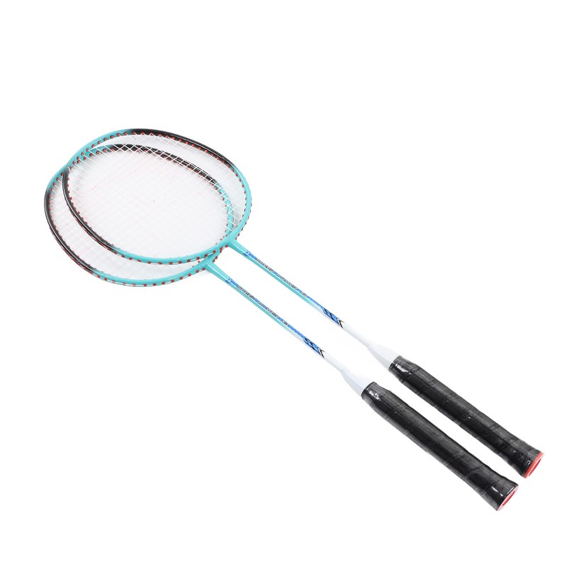 2 PCS X3 Badminton Rackets Iron Alloy Integrated Double Badminton
