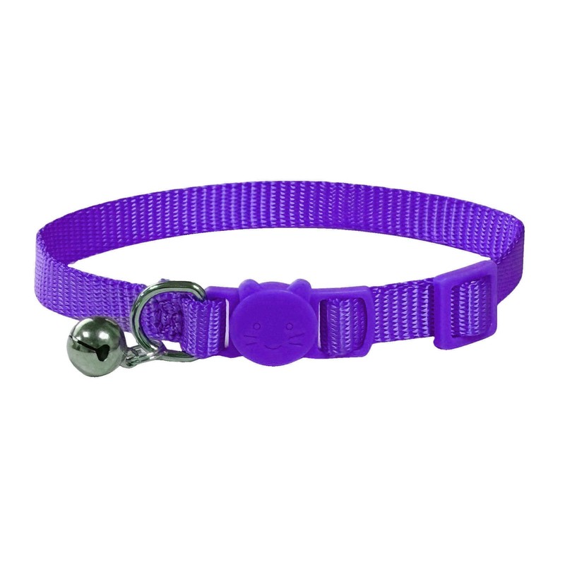 Vibrant Soft Nylon Kitten/Cat Collar with Bell and Safety Release