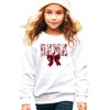 Olive Loves Apple Bama Sweatshirt with Crimson Coquette Bow Alabama