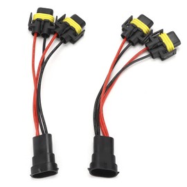 H11 H8 Splitter Wiring Harness for Fog Lamp Headlight High Low Beam DIY Projector Universal Car