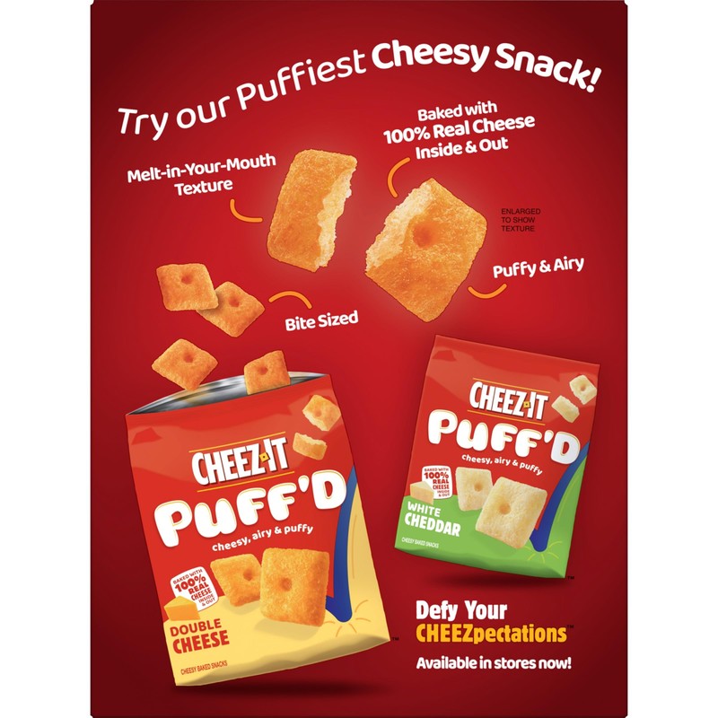 Cheez-It DUOZ Baked Snack Crackers, Lunch Snacks, Sharp Cheddar and