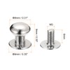 sourcing map 8 mm Ball Head Bolt Rivets Screws Back