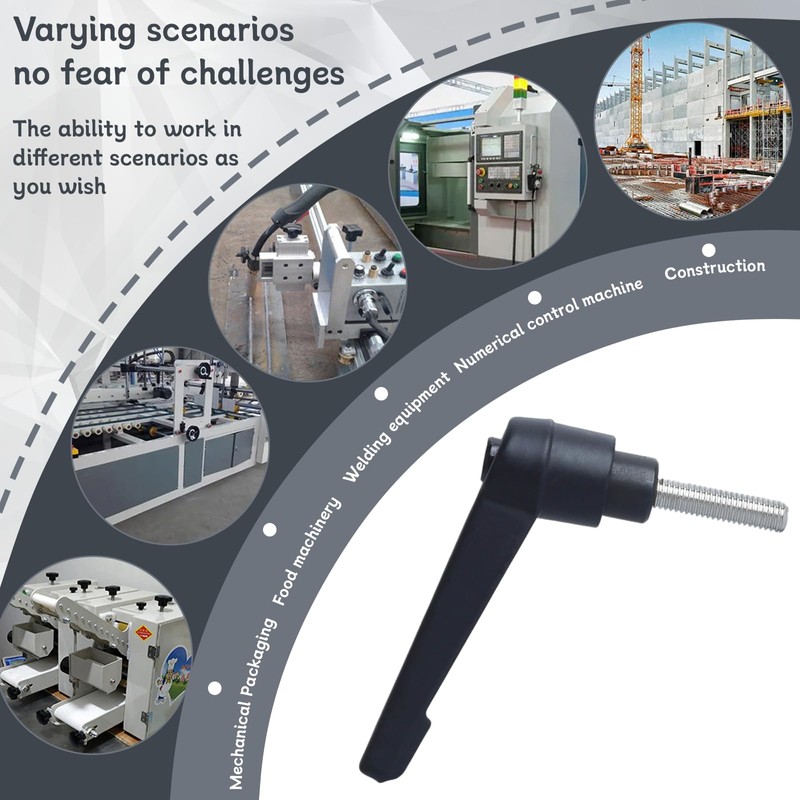 Begino Clamping Lever Handles with Quick Release Push Button Locking,