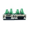Willwewon 10pcs (5pcs Male 5pcs Female) Solderless Connector DB9, Serial