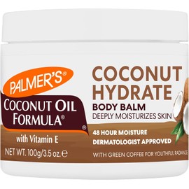 Palmer's Coconut Oil Formula, Bálsamo Corporal Humectante - Concentrado Sólido con Aceite de Coco y Vitamina E, Dermatológicamente Probado, 100g