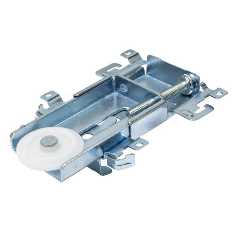 Wynn Hardware Steel-Framed Mirror Bottom Closet Door Roller Assembly Convex