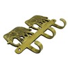 Indianbeautifulart Elephant Design Brass Metal Decorative Wall Coat Hanger Decor
