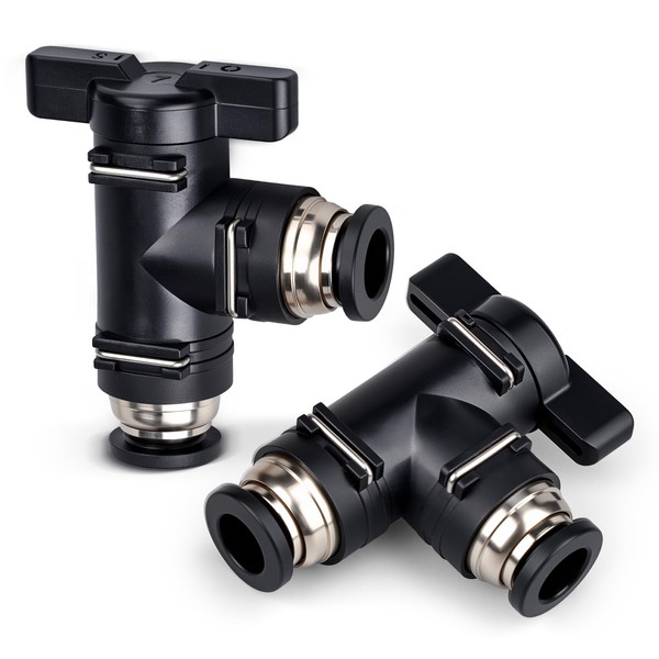Bwintech Pack of 2 10 mm pneumatic ball valve with