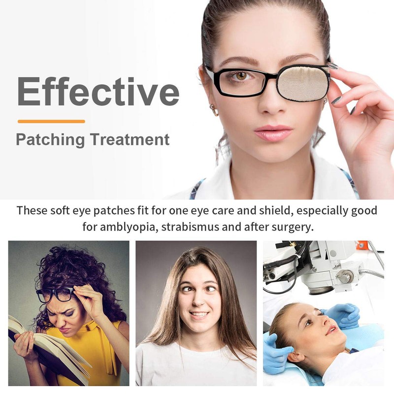 eZAKKA Eye Patches for Adults, Eye Patch for Glasses Silk