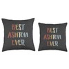 Best Ashton Ever Retro Vintage Name Gift Dark Heather Gray