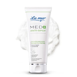 La mer MED+ Anti-Spot Foaming Wash Cream - Mild Cleansing Against Blemished Skin - Frees the Skin of Disturbing Shine - Sebum Regulating and Antibacterial - Improves Skin Complexion - 100 ml
