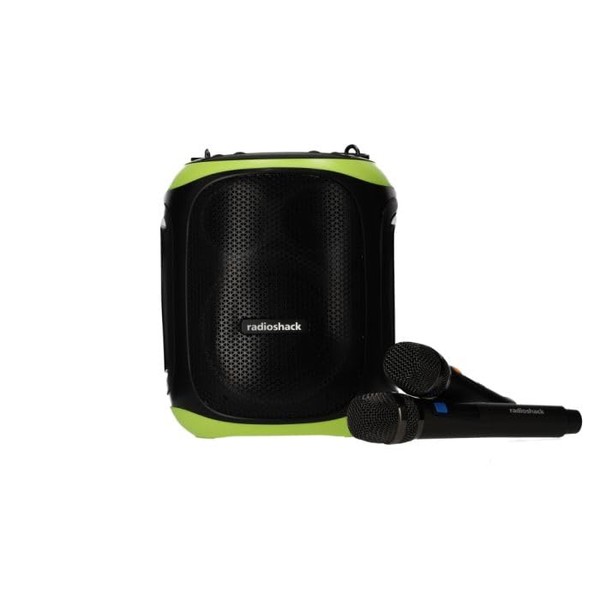 RadioShack Portable Bluetooth Karaoke Speaker, 120W, 2 Microphones Included