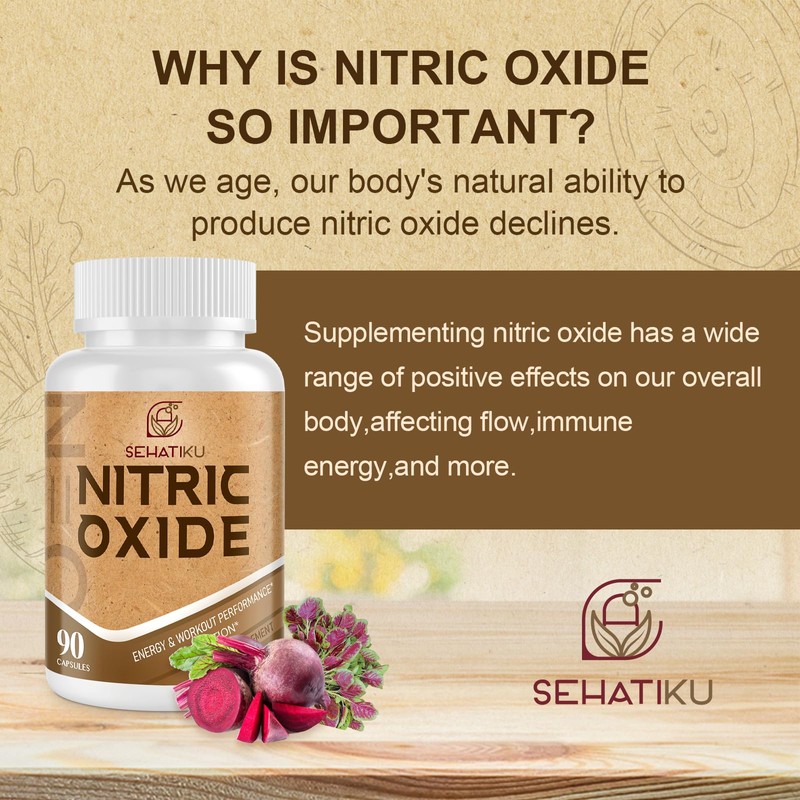SehatiKu Nitric Oxide Supplement, Nitric Oxide Booster & 6-in-1 Phytonutrient