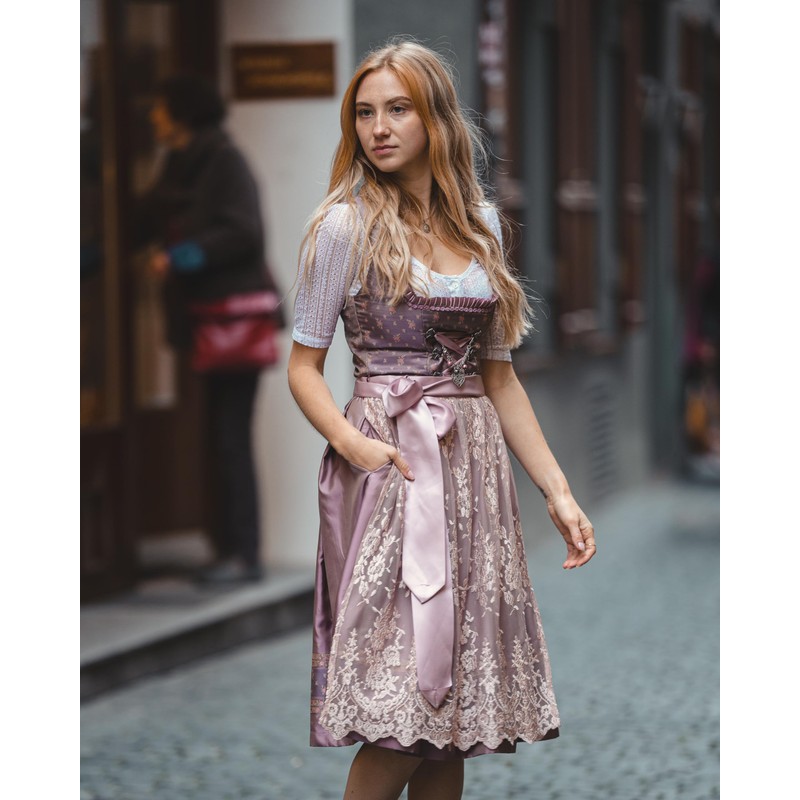 Edelnice Costume Fashion Exclusive Designer Midi Dirndl Madeleine incl. Lace