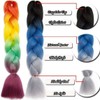 3 Pcs /300g 24'' Braiding Hair Extensions Ombre Jumbo Braiding