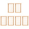 Angoily 1: 12 Scale Dollhouse Windows, 6 PCS Simulated Twelve