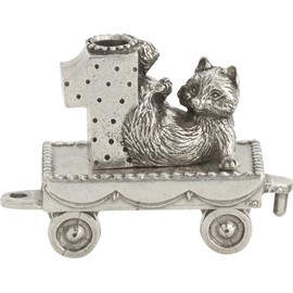 Danforth – Birthday Train (1- Raccoon) – Handcasted Pewter Birthday Party Decorations - Made in USA