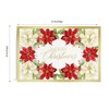 Masterpiece Poinsettia Floral Tradition Christmas Cards / 16 Boxed Winter