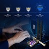 WiFi6 AX1800 PCIe WiFi Adapter Bluetooth 5.2 WPA3 802.11AX Dual