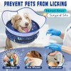Elevated Inflatable Dog Cone Collar to Stop Licking, Dog Donut