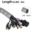Cable Tidy Sleeves, 2M/25mm Cable Management Wire Tidy Cable Cover