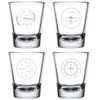 MIP Set of 4 Shot Glasses 1.75oz Shot Glass Gift