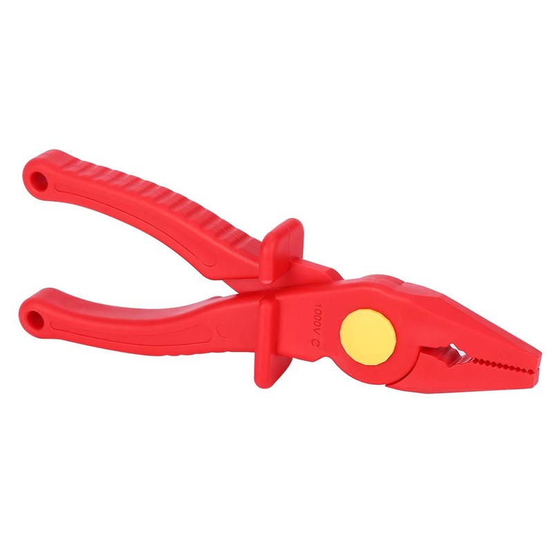 Plastic Pliers, Multifunctional 1000 V Insulated Flat Nose Cutting Pliers,