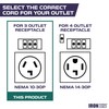 Iron Forge Cable 3 Prong Dryer Cord, 15 Ft -