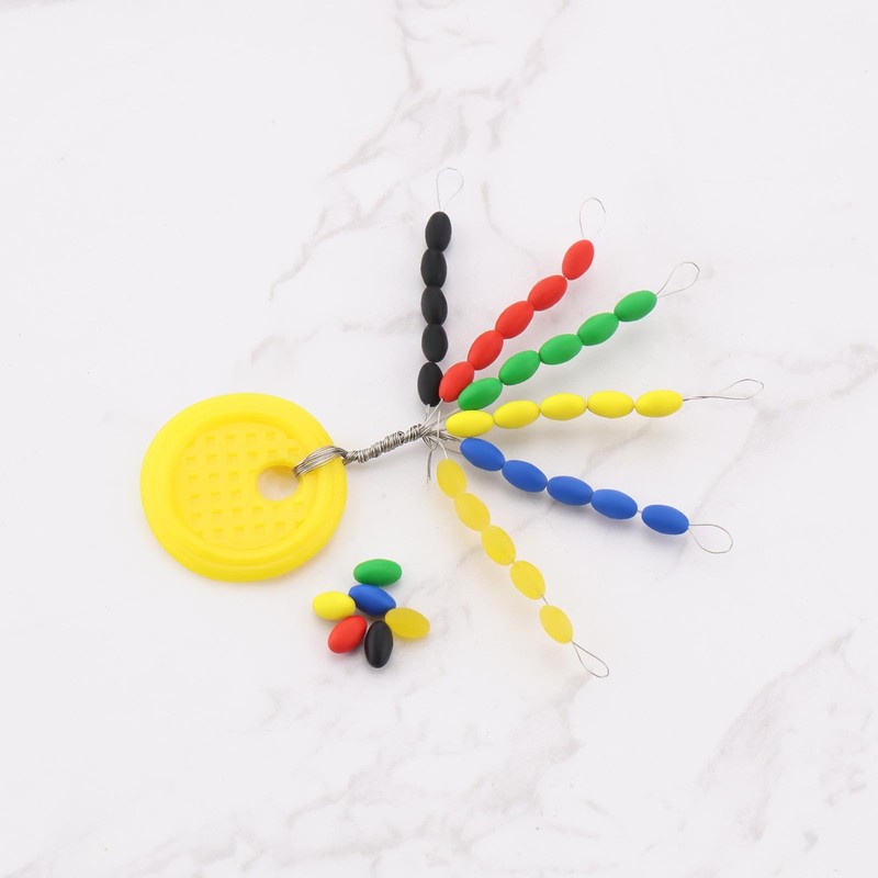OTOTEC 10 Sets Rubber Fishing Stoppers 30-in-1 Oval Colourful Space