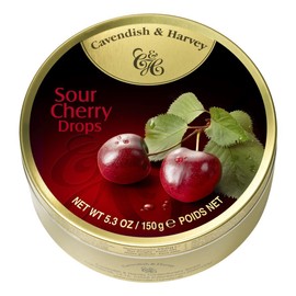 Cavendish & Harvey Candy Tin Cherry  5.3-Ounce