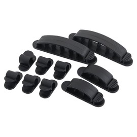 LogiLink Kabel Befestigungs Clips Set (10 Pieces), Black