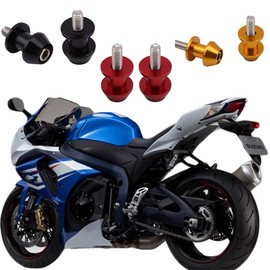 Motorcycle Swing Arm Coils, 8 mm CNC Aluminium Alloy Swing Arm Slider Motorcycle Lifting Frame Screw Racing Adapter Bobbins Stand Attachment Swing Arm Stand Screw