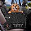 Femuar Dog Car Seat Cover with Storage Pockets Mesh Visual