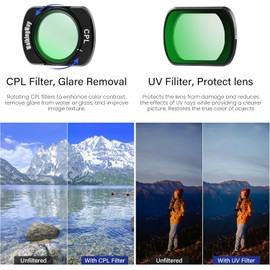 Walking Way CPL ND UV Filters Set Compatible with DJI OSMO Pocket 3 Creator Combo Accessories Kit Magnetic 4 Pack CPL UV ND2-32(1-5 Stop) ND64-512(6-9 Stop) Camera Neutral Density Polarizing Filters