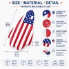 Inflatable Pool Float with Sunshade Canopy – American Flag Water
