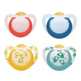 Nuk Orthodontic Pacifier Star Rubber 6-18m 1pc