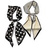 LEBOOBELL Womens 2 Packs Ribbons For Hair Handbag Scarf Headwraps