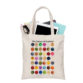PLITI Scotland Tote Bag Gift Edinburgh Gift The Colours of Scotland Gift Scotland Travel Trip Essentials Souvenirs Handbag (Scotland TGU)