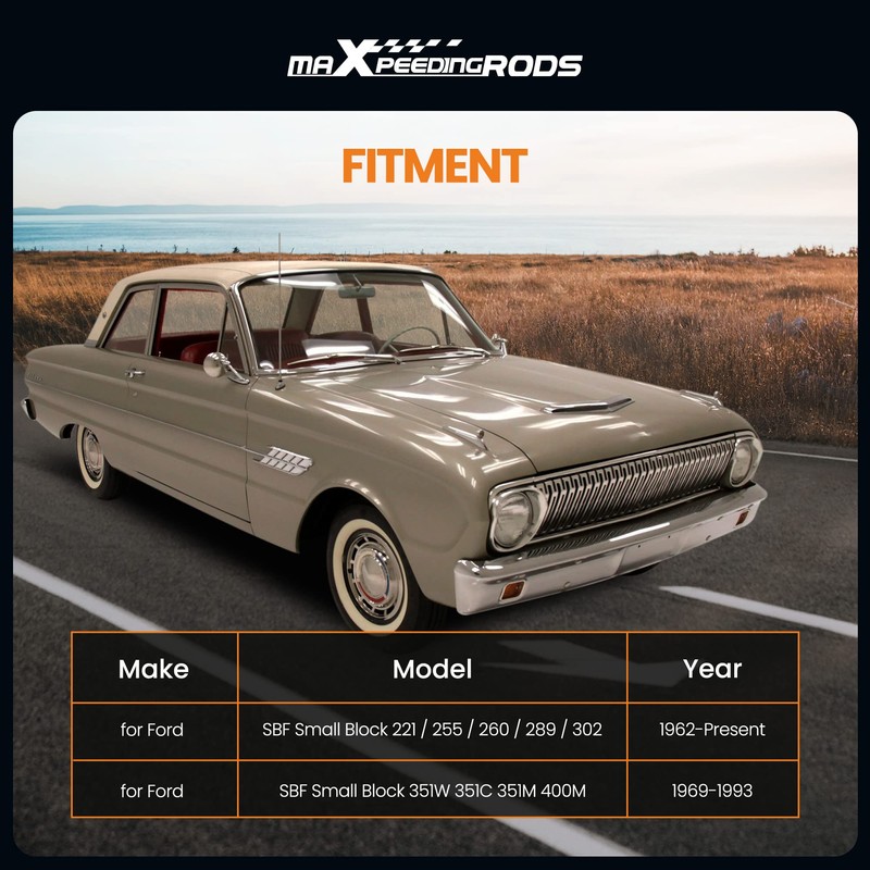 maXpeedingrods Hydraulic Roller Valve Lifters for Ford Small Block SBF