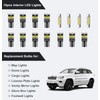 AWALITED 15pcs Interior LED Lights Kit Super Bright Map Dome