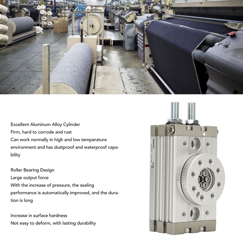 Rotary Pneumatic Air Cylinder 0 to 190 Degree Adjustable Aluminum