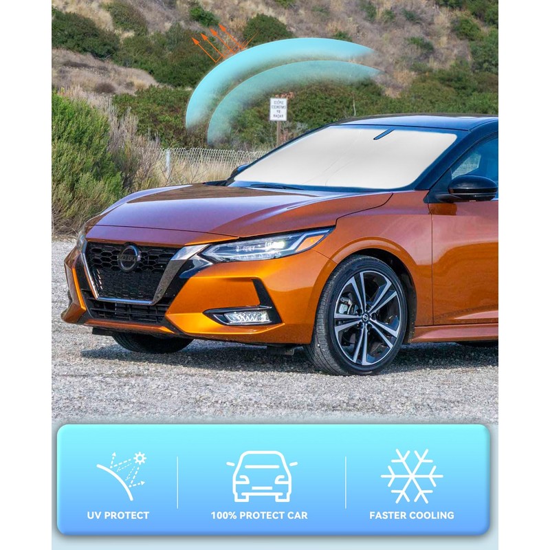 Sun Shade for Sentra Sedan Windshield Sunshades for 2020 2021