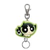 ESK Japan Powerpuff Girls 17179 Rubber Reel Keychain Buttercup Keychain