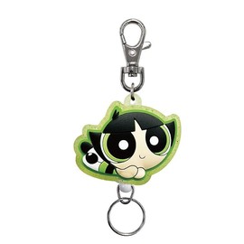 ESK Japan Powerpuff Girls 17179 Rubber Reel Keychain Buttercup Keychain with Reel Mascot Collection